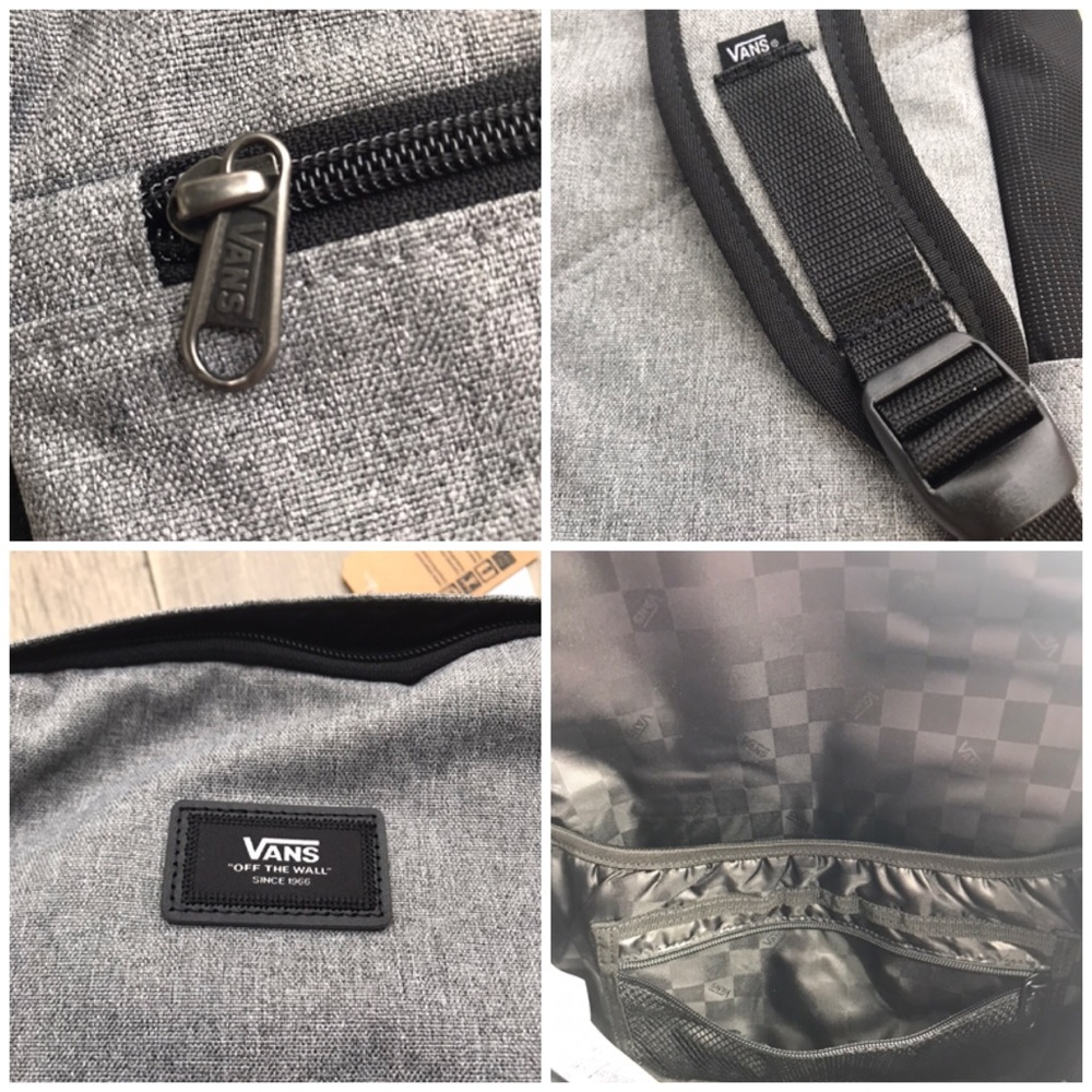 VANS Van Doren 3 Backpack Grey AUTHENTIC - Picture 7 of 8